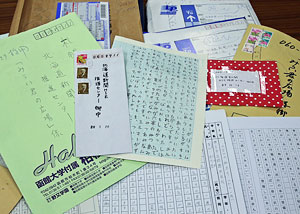 「みらい君の広場」に寄せられた投稿の数々。今も続々と集まっている